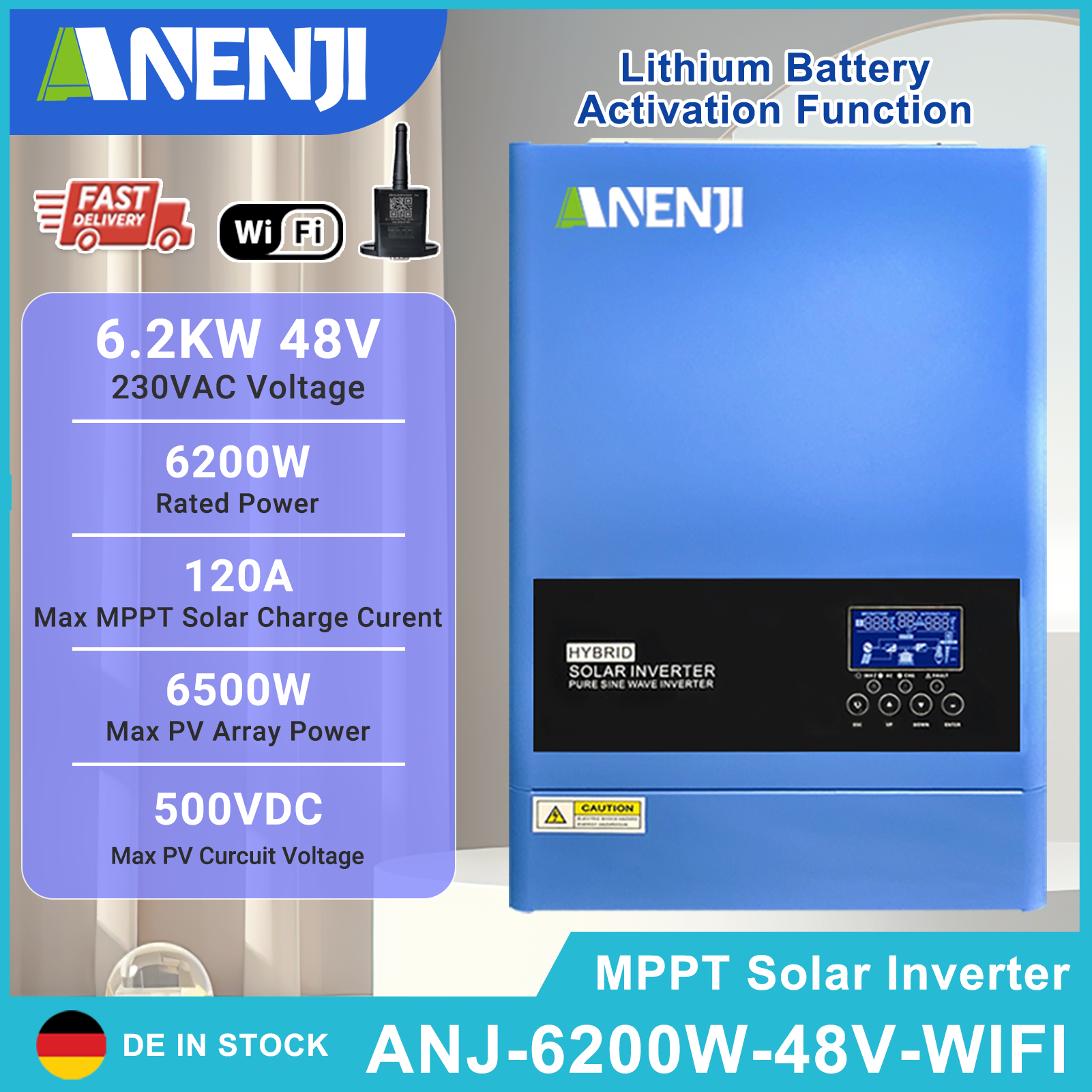 Drone Solar Charger - 4KW 6.2KW Hybrid Solar Inverter 24V