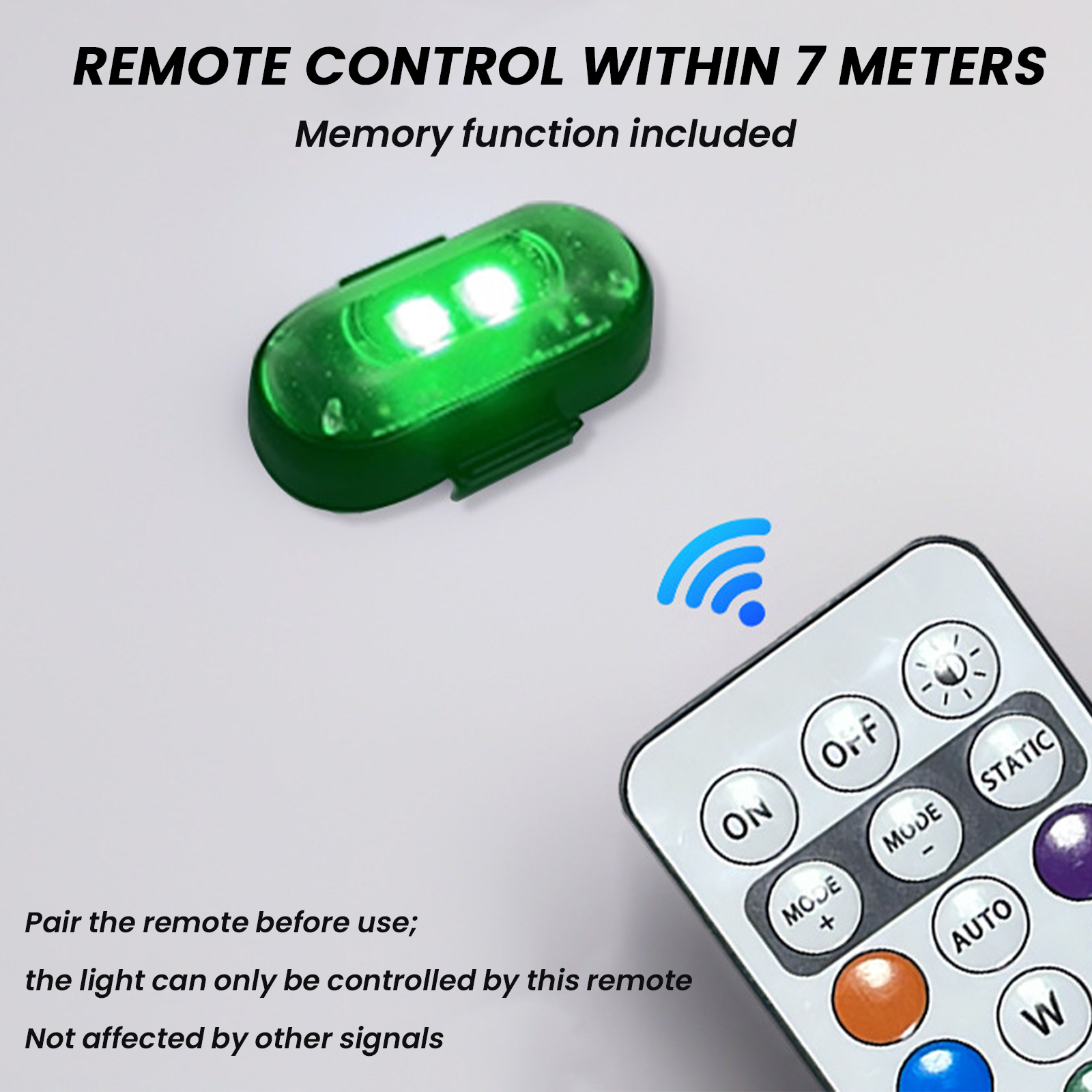 Drone Beacon Light - 2/4/6PCS Wireless LED Strobe Lights W/Remote