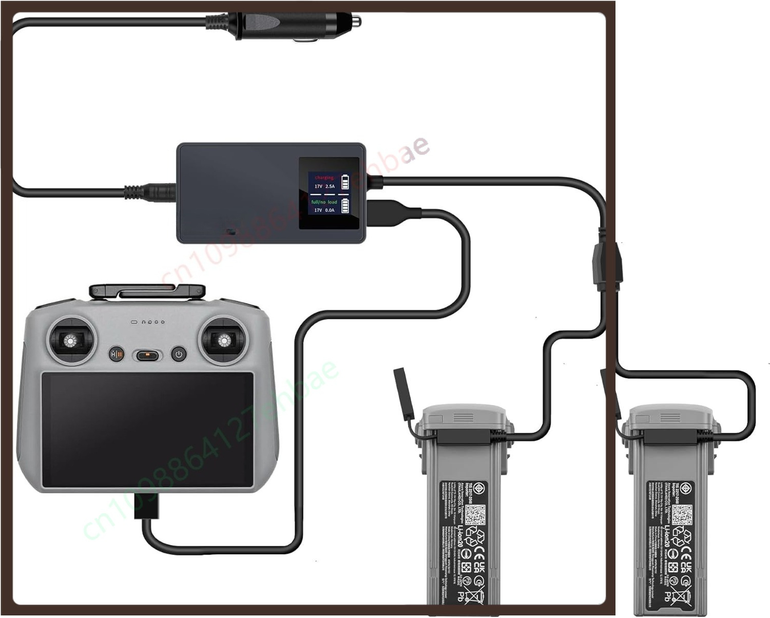 LCD battery car charger for DJ – Drone Charging Hub Bewertung und Preis
