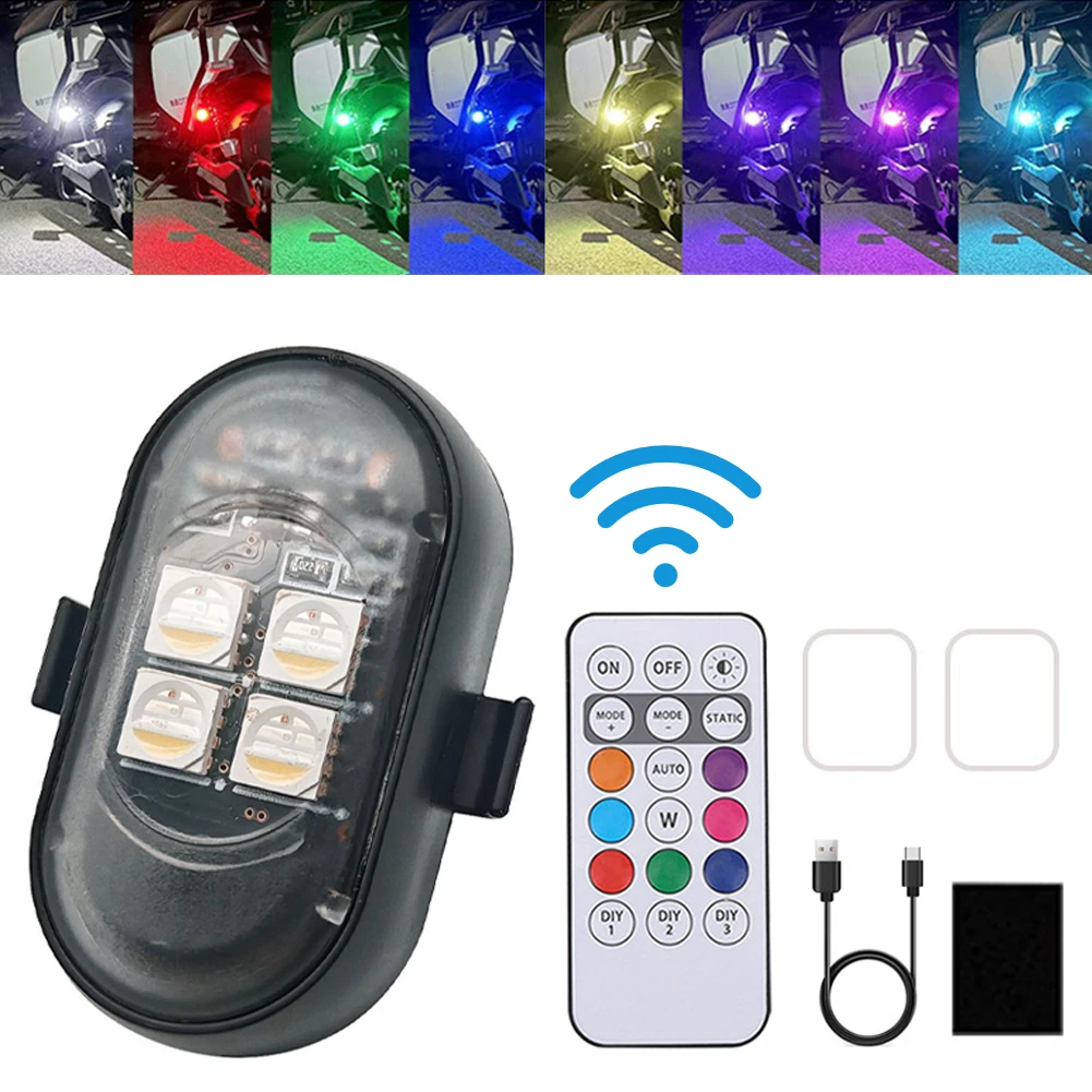 1-8PCS USB Rechargeable Waterp – Drone Strobe Light Bewertung und Preis