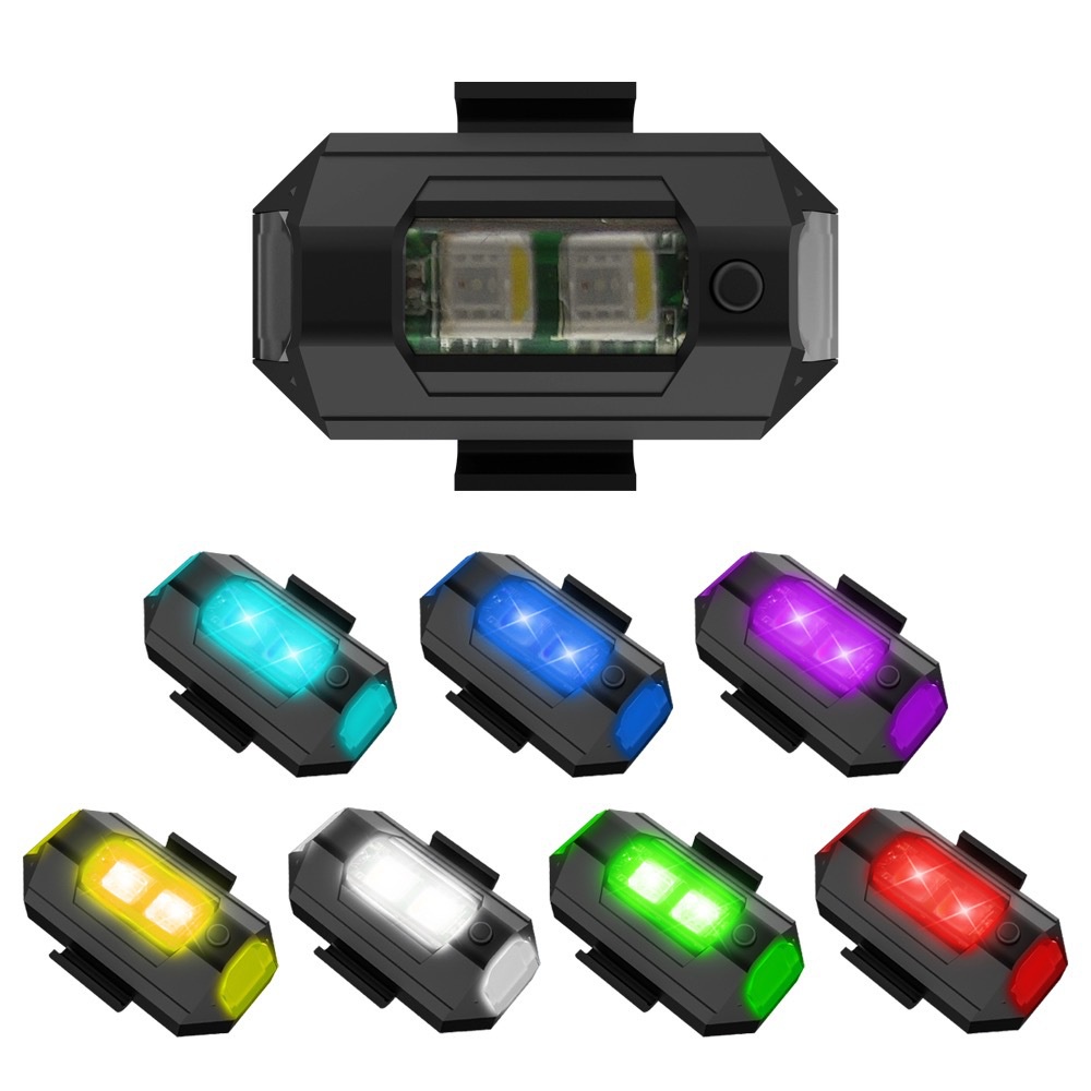 1PC 7 Color Mini USB Charging  – Drone Beacon Light Bewertung und Preis