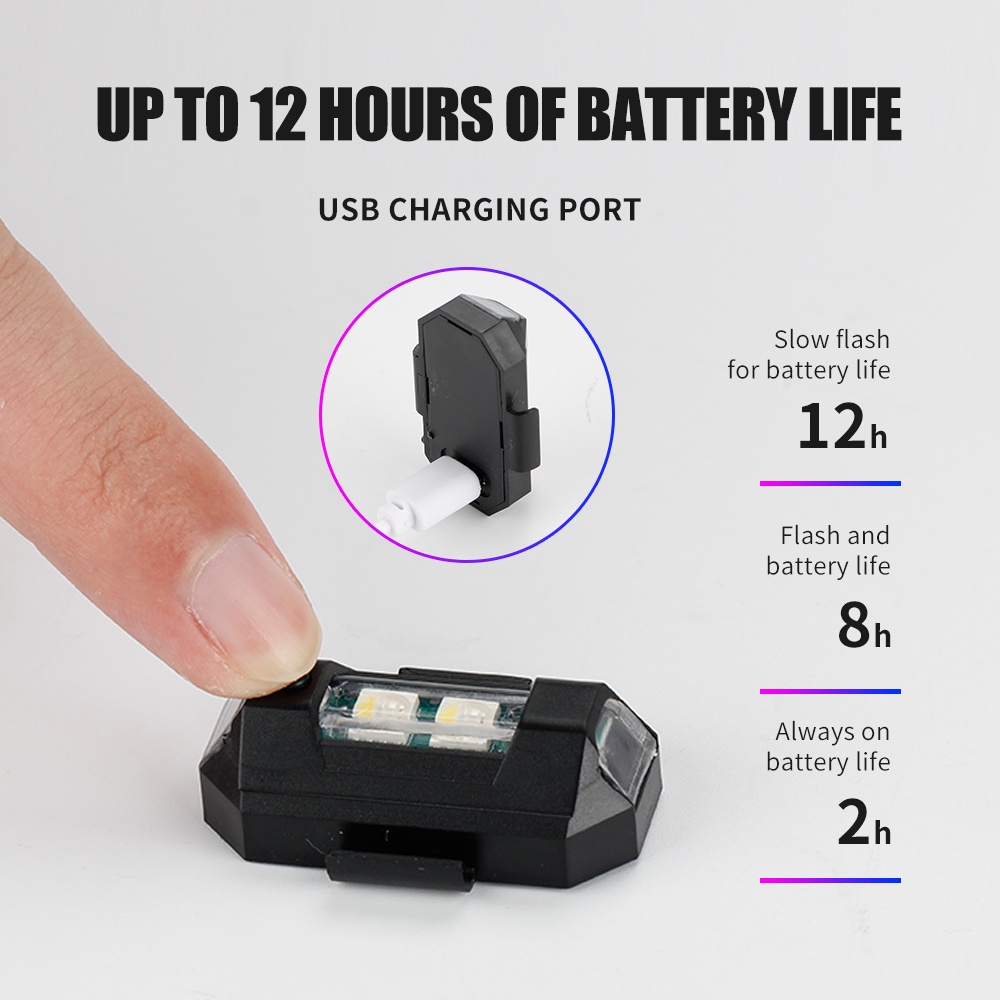 1PC 7 Color Mini USB Charging  – Drone Beacon Light Bewertung und Preis